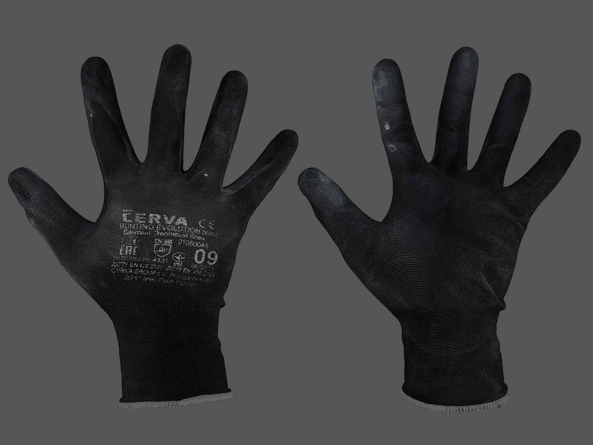 Worker Gloves 3D model_2