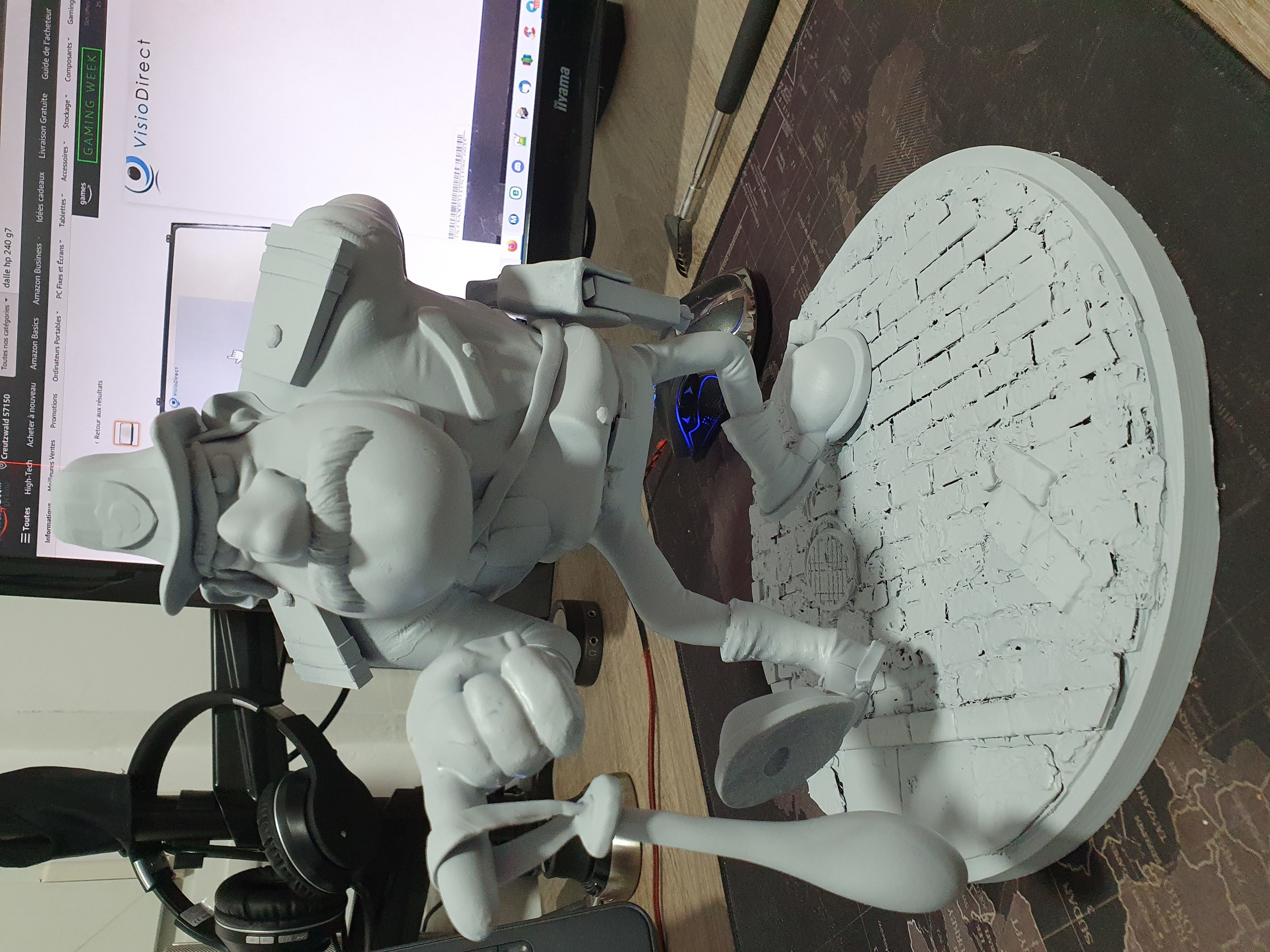 Police mortadel et Filemon 3D print model_1