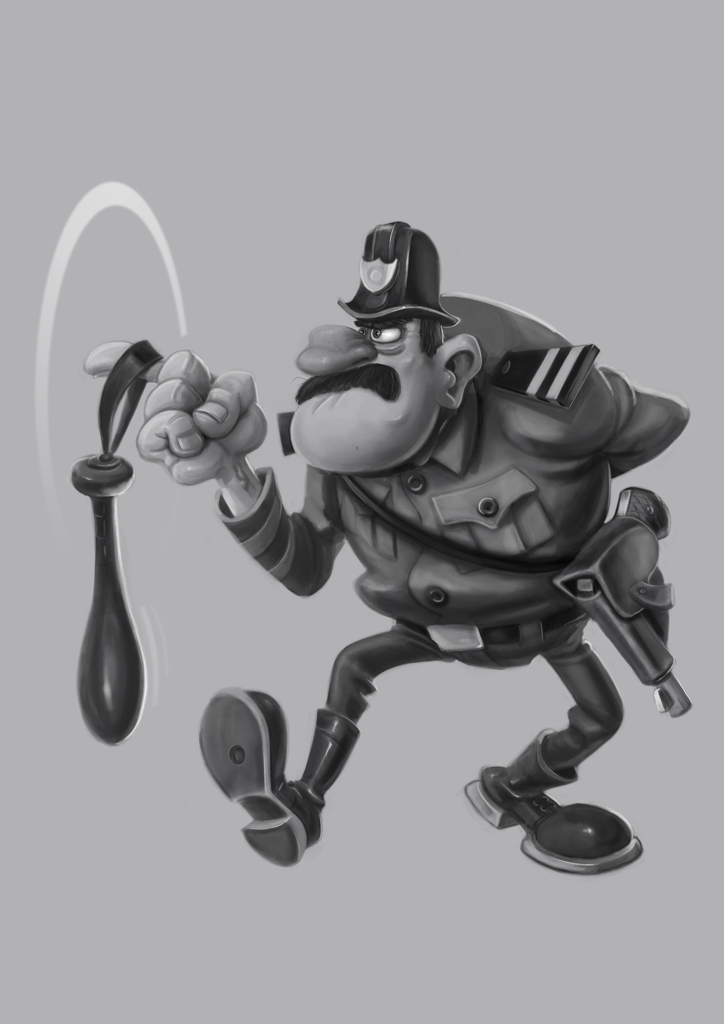 Police mortadel et Filemon 3D print model_3