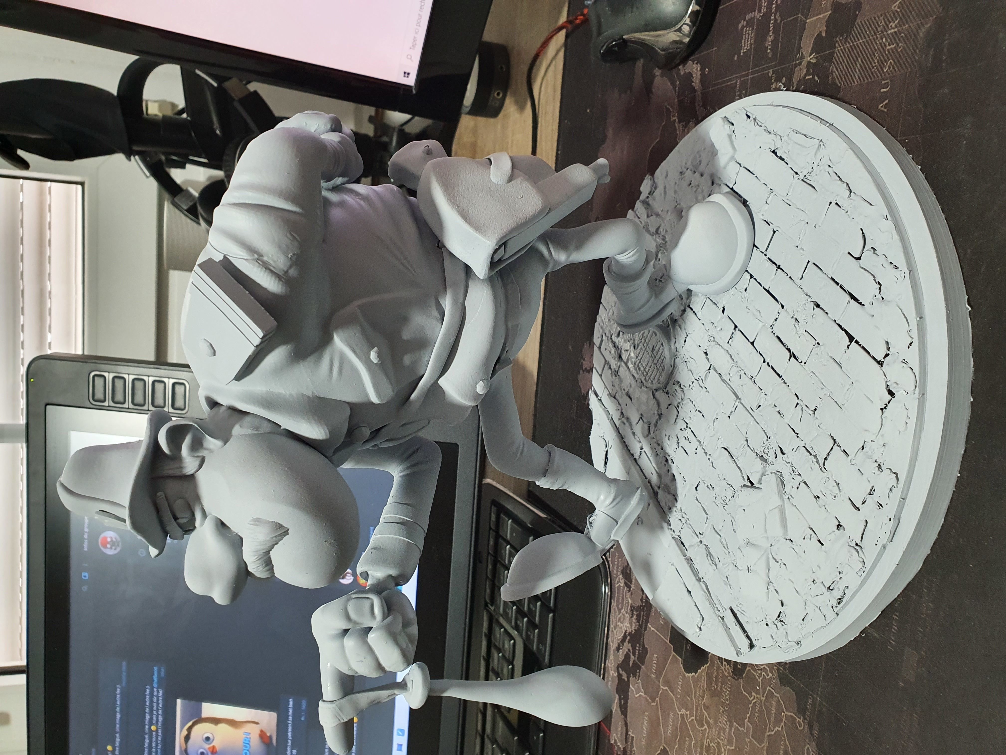 Police mortadel et Filemon 3D print model_2