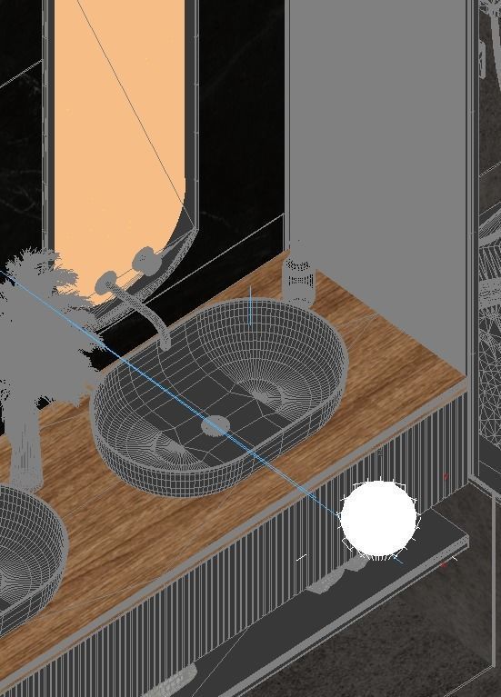 Bathroom Interior scene CORONA RENDER 3D model_5