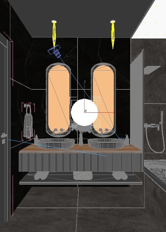 Bathroom Interior scene CORONA RENDER 3D model_4