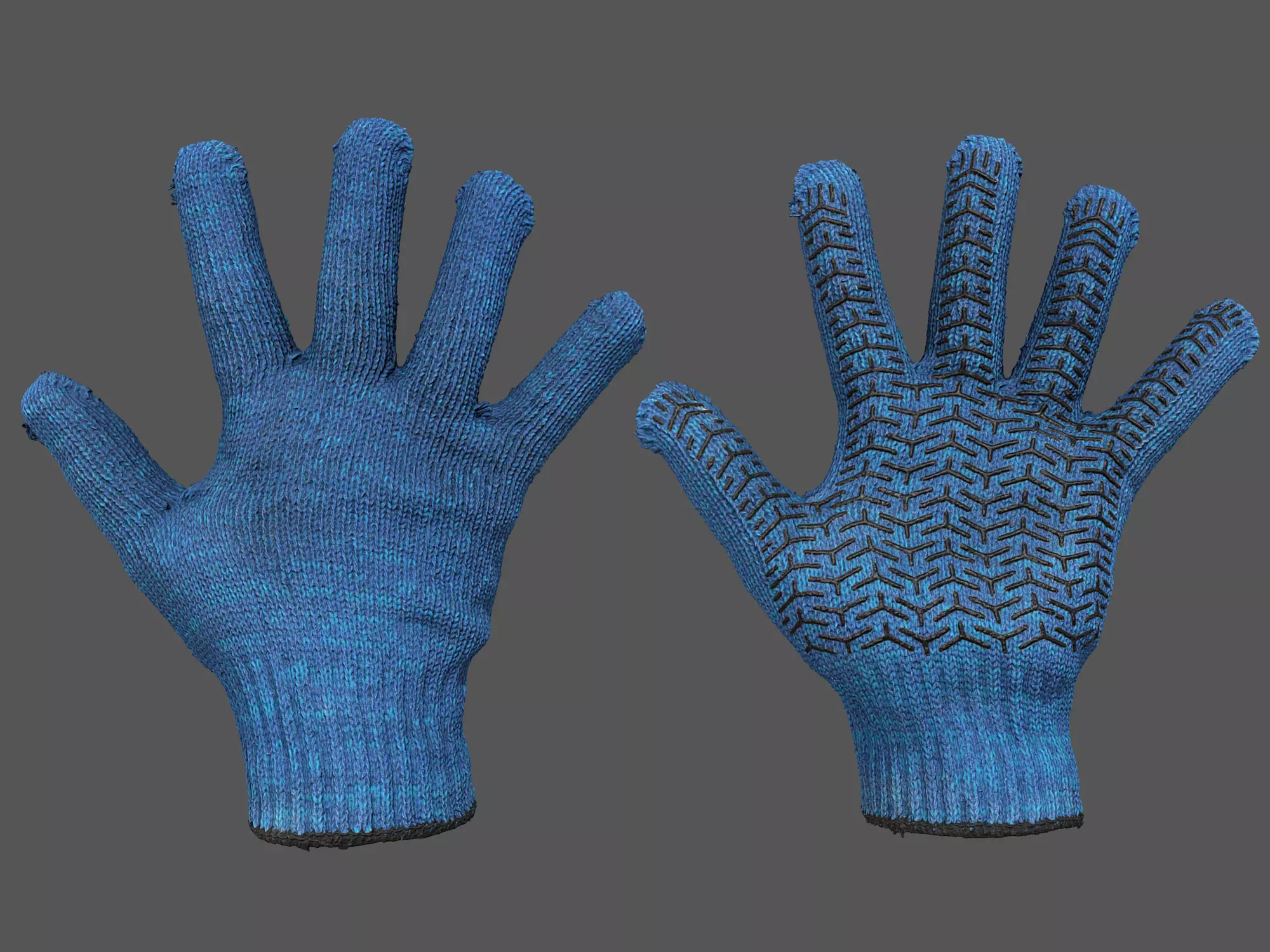 Worker Gloves 3D model_0