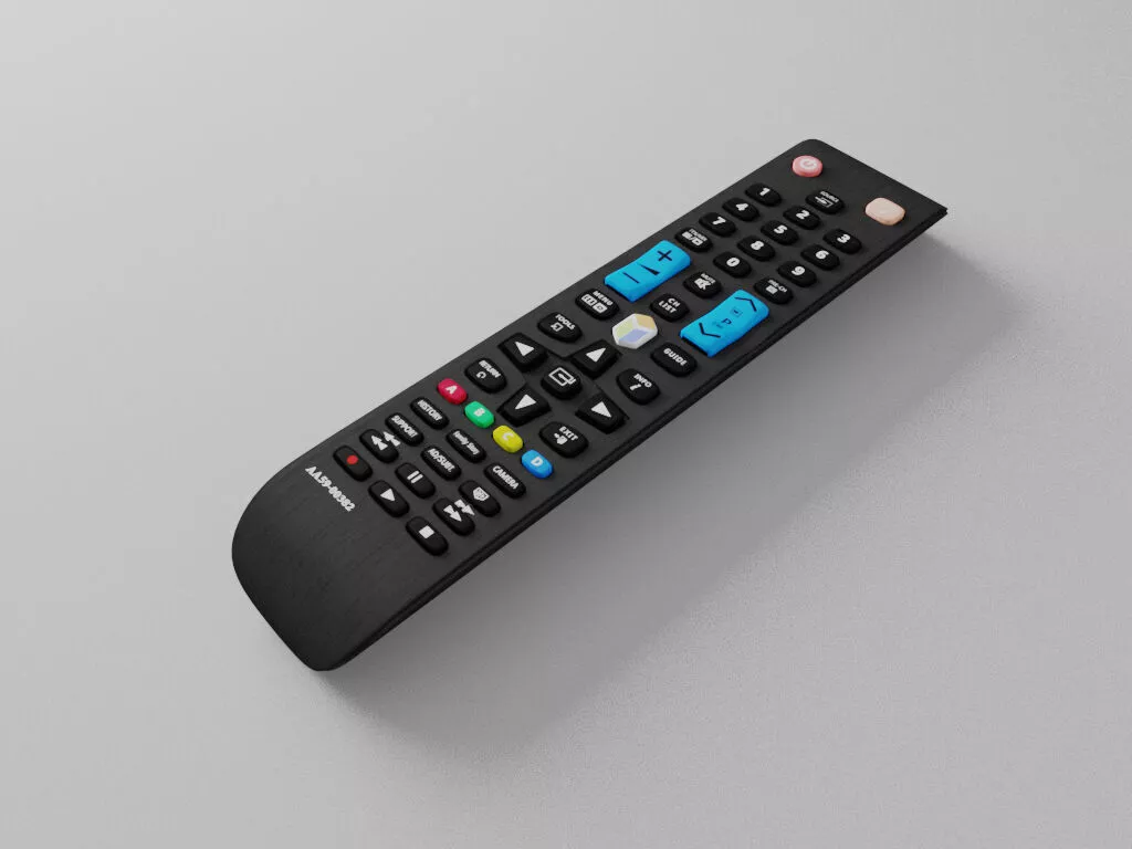 Remote control for smart TV 3D model