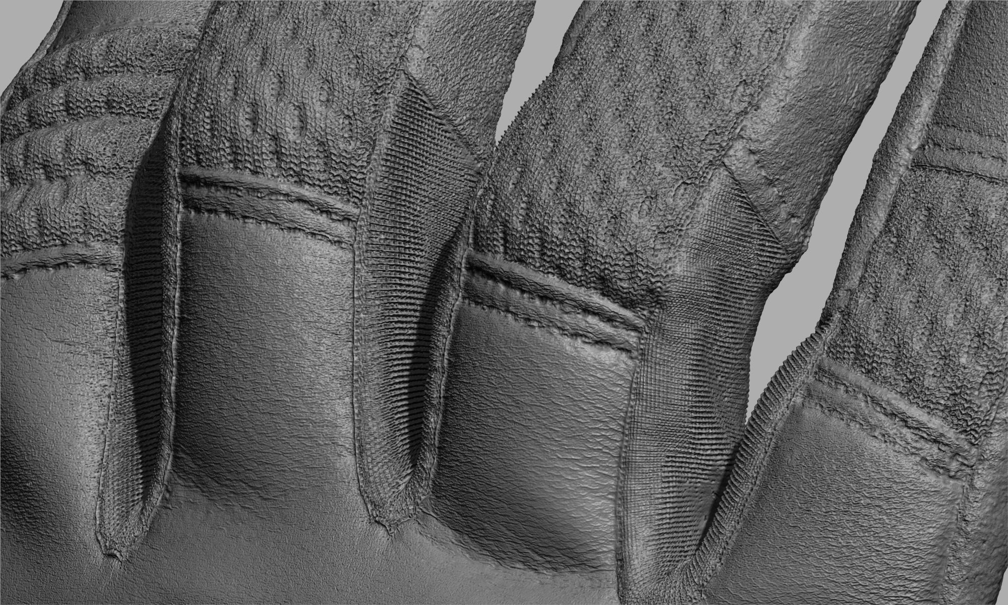 Tactical Gloves 019 v1 Low-poly 3D model_9