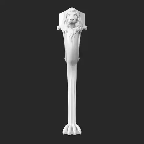 Furniture Leg L-008 Lion 3D print model