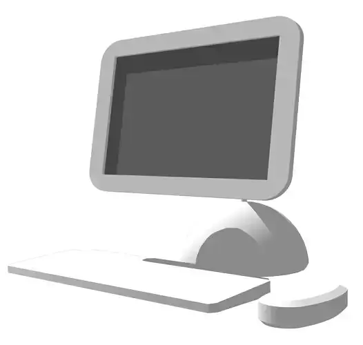 computer monitor Free 3D model