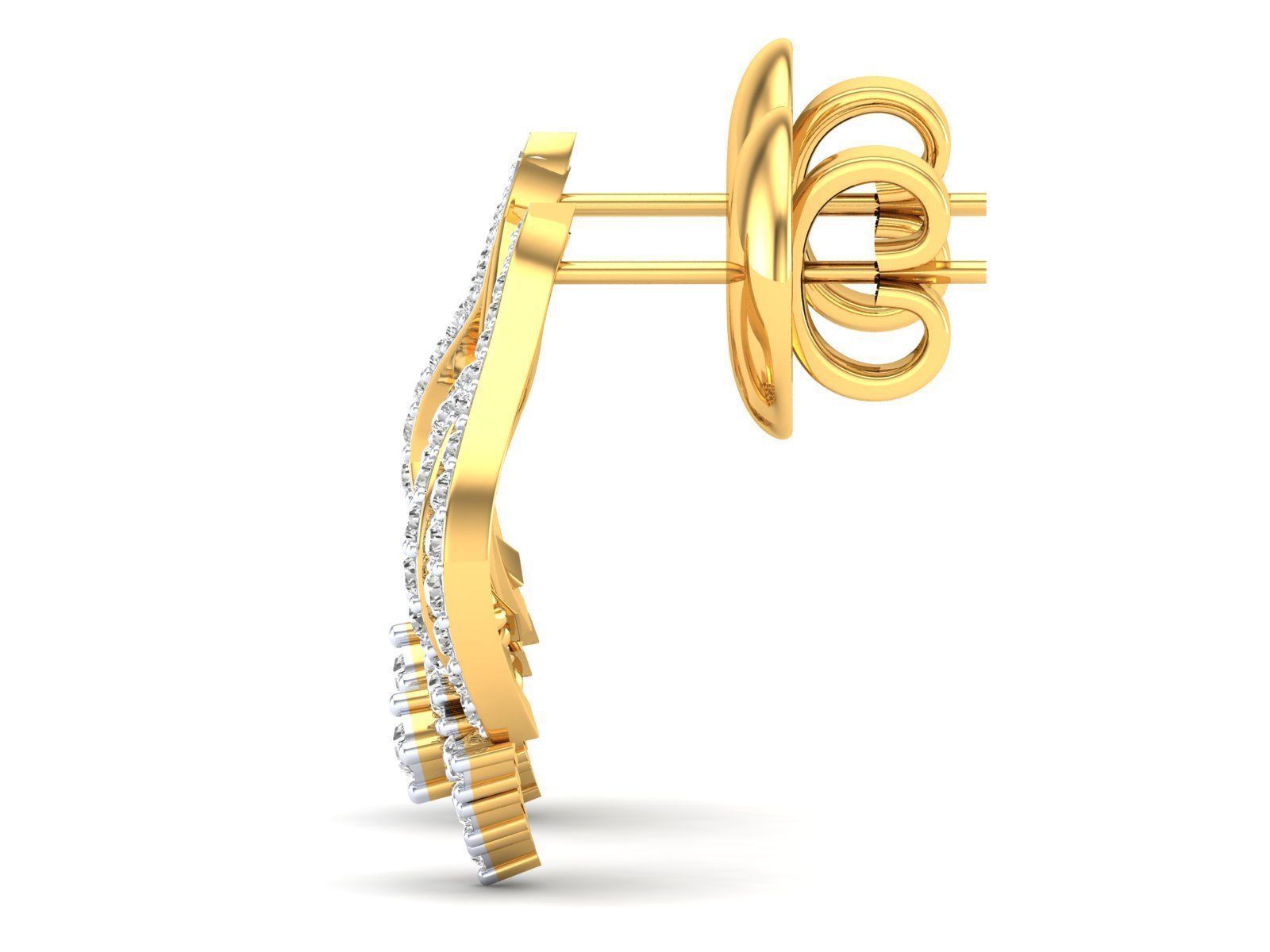 Women Pendant Earrings Ring set 3dm stl render detail 3D print model_37