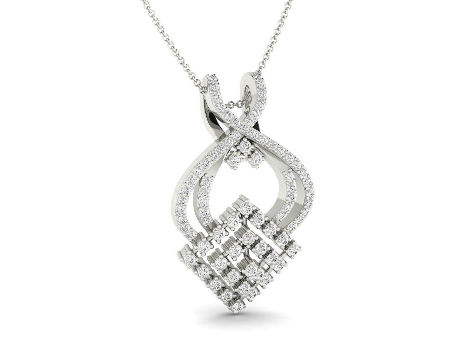 Women Pendant Earrings Ring set 3dm stl render detail 3D print model_9