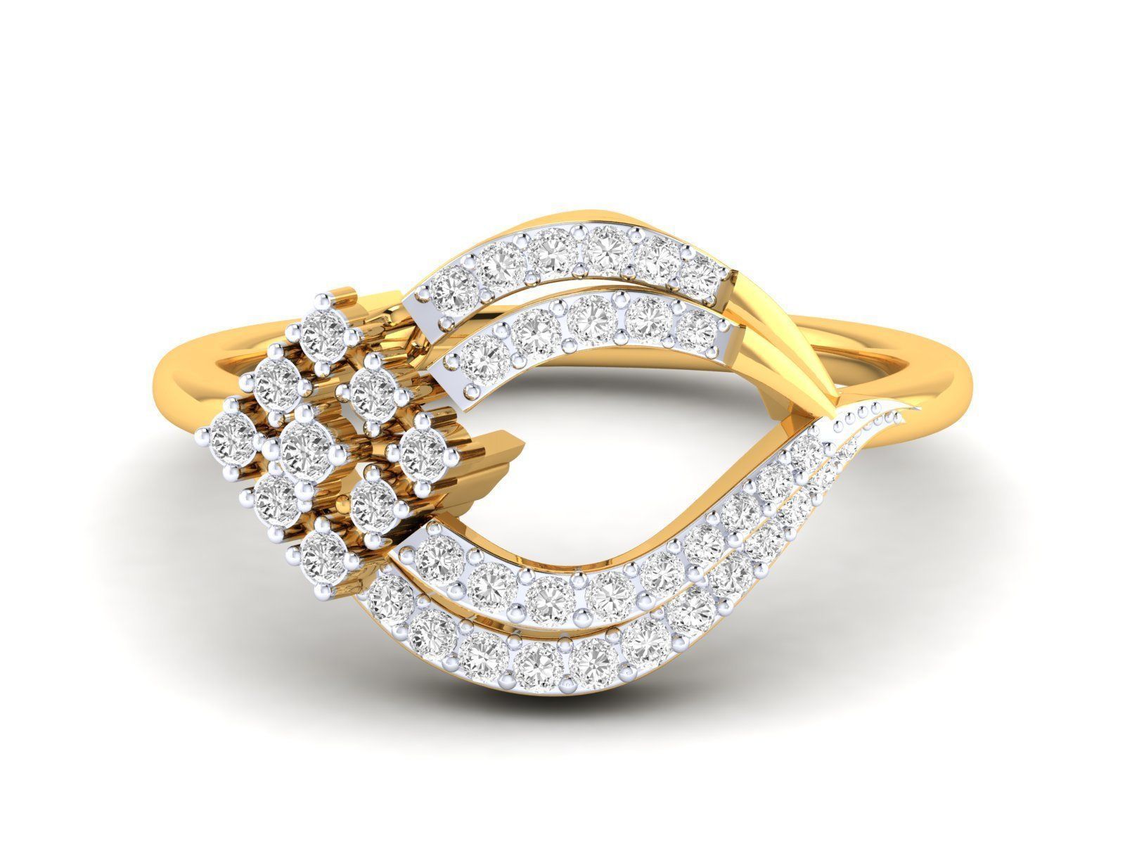 Women Pendant Earrings Ring set 3dm stl render detail 3D print model_61