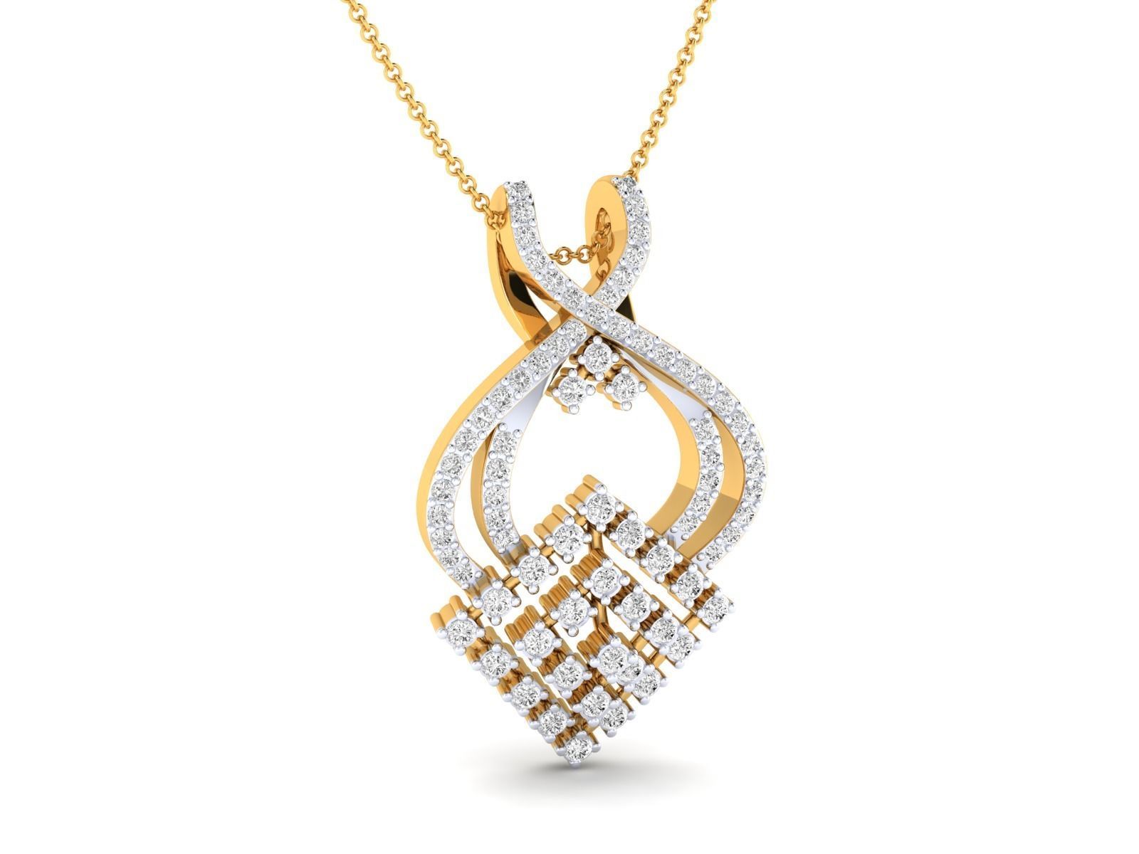 Women Pendant Earrings Ring set 3dm stl render detail 3D print model_16