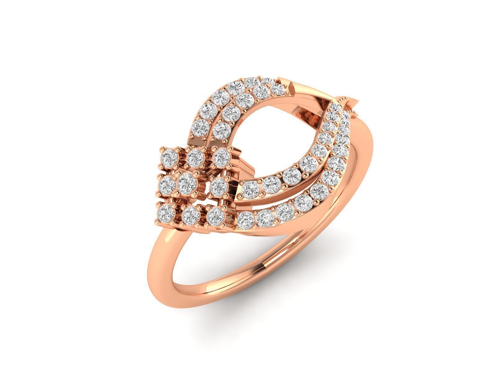 Women Pendant Earrings Ring set 3dm stl render detail 3D print model_40