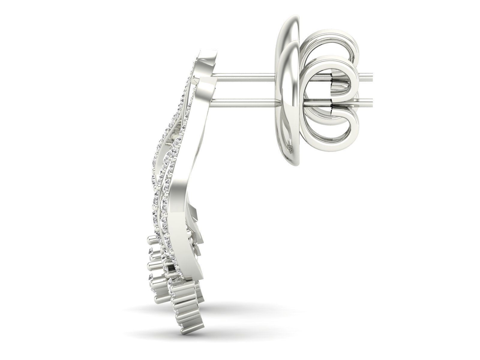 Women Pendant Earrings Ring set 3dm stl render detail 3D print model_31