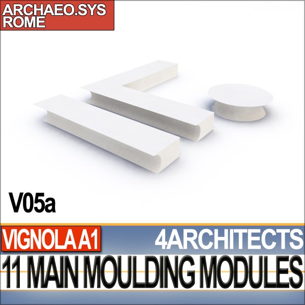 80 Architecture Moulding Modules Collection Revit STL Print 3D print model_5