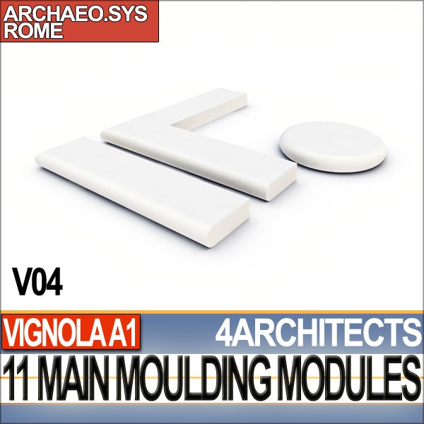 80 Architecture Moulding Modules Collection Revit STL Print 3D print model_4