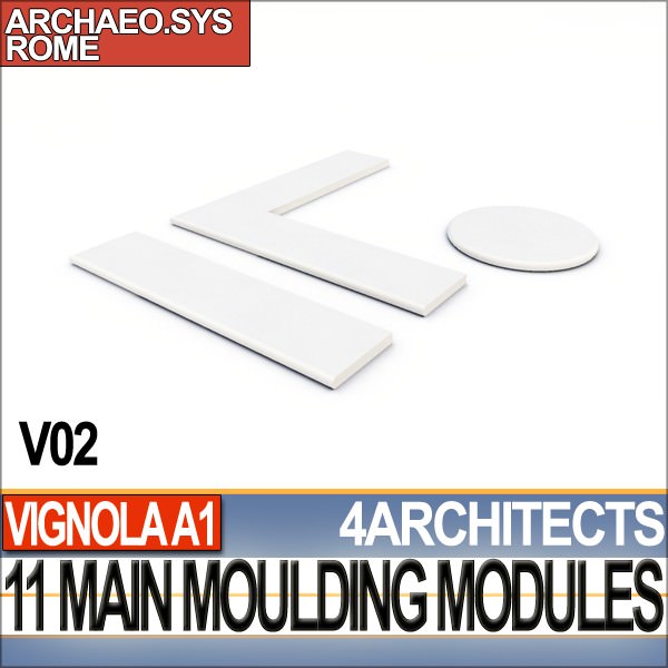 80 Architecture Moulding Modules Collection Revit STL Print 3D print model_2