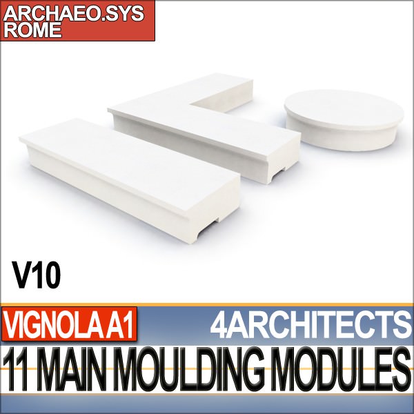 80 Architecture Moulding Modules Collection Revit STL Print 3D print model_19