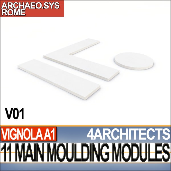 80 Architecture Moulding Modules Collection Revit STL Print 3D print model_1
