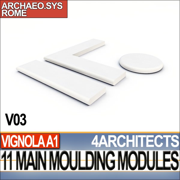 80 Architecture Moulding Modules Collection Revit STL Print 3D print model_3