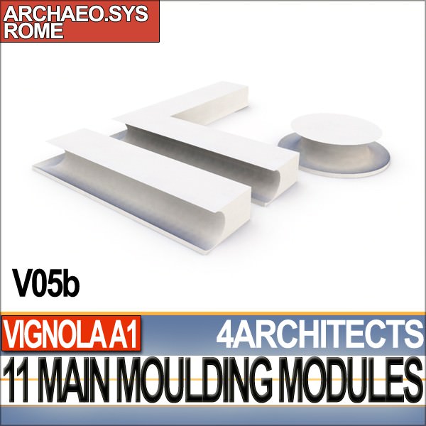 80 Architecture Moulding Modules Collection Revit STL Print 3D print model_6