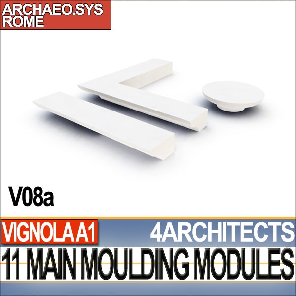 80 Architecture Moulding Modules Collection Revit STL Print 3D print model_11