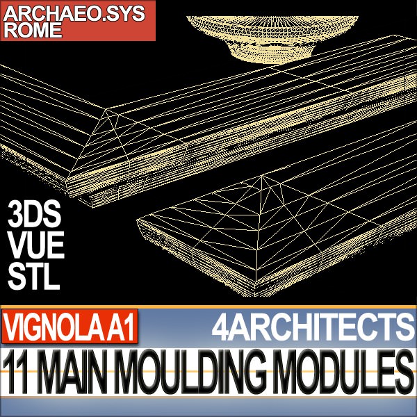 80 Architecture Moulding Modules Collection Revit STL Print 3D print model_27