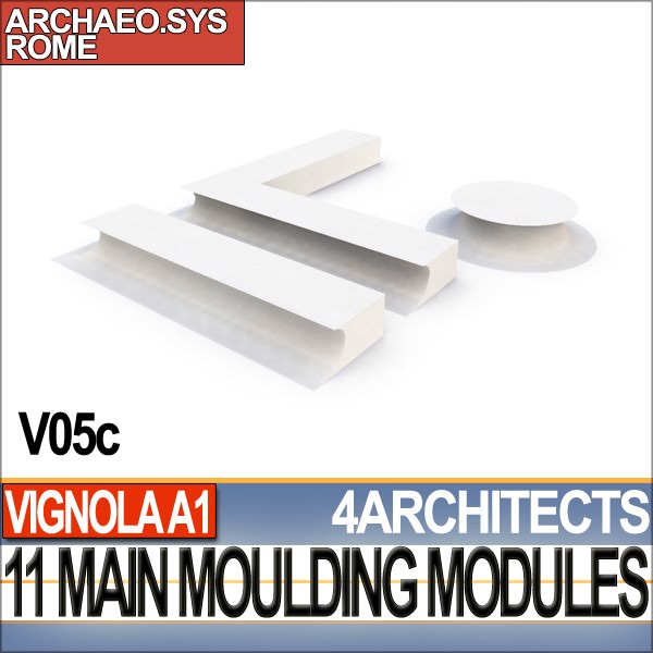 80 Architecture Moulding Modules Collection Revit STL Print 3D print model_7
