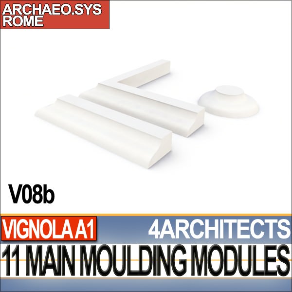 80 Architecture Moulding Modules Collection Revit STL Print 3D print model_12