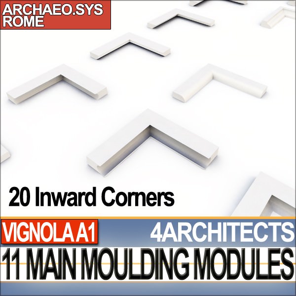80 Architecture Moulding Modules Collection Revit STL Print 3D print model_21