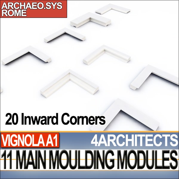 80 Architecture Moulding Modules Collection Revit STL Print 3D print model_22
