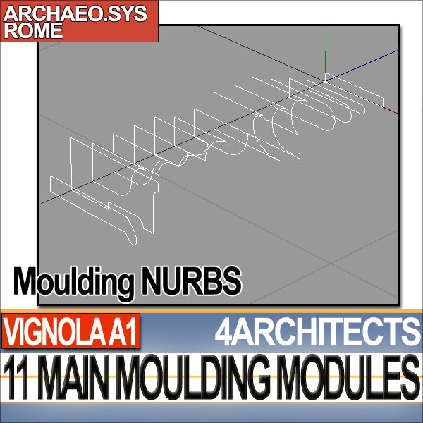 80 Architecture Moulding Modules Collection Revit STL Print 3D print model_28