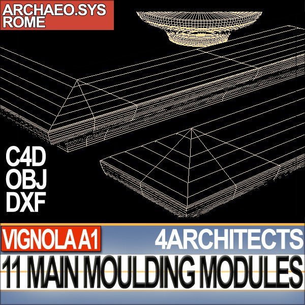 80 Architecture Moulding Modules Collection Revit STL Print 3D print model_26