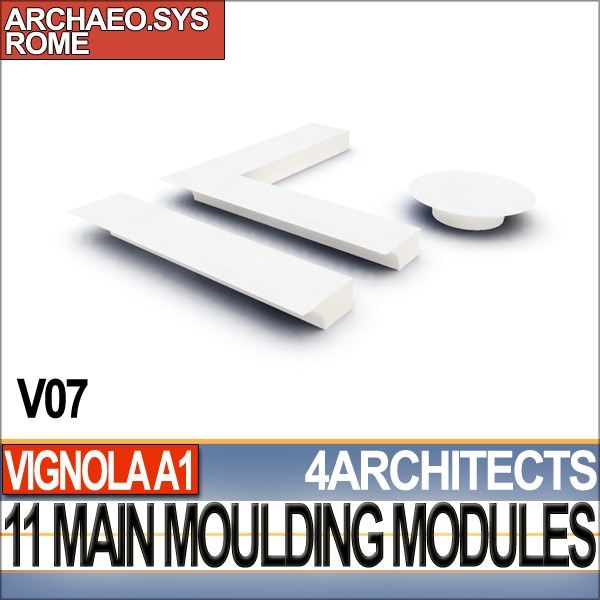 80 Architecture Moulding Modules Collection Revit STL Print 3D print model_10