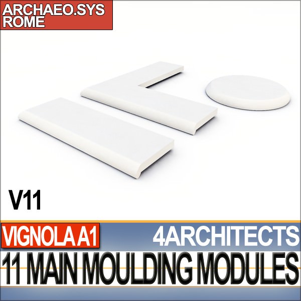 80 Architecture Moulding Modules Collection Revit STL Print 3D print model_20