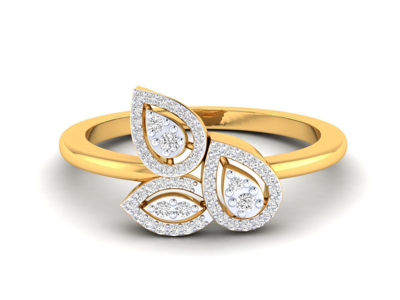 Women Pendant Earrings Ring set 3dm stl render detail 3D print model_50