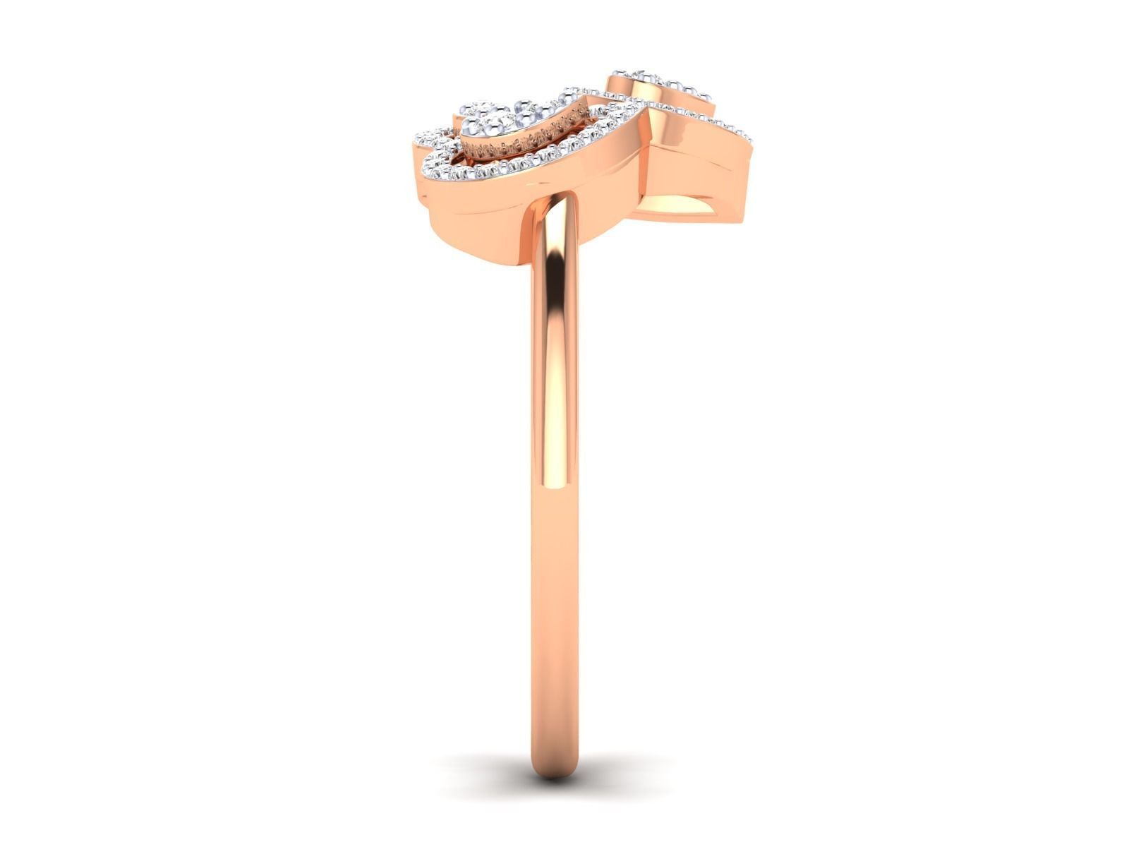 Women Pendant Earrings Ring set 3dm stl render detail 3D print model_34