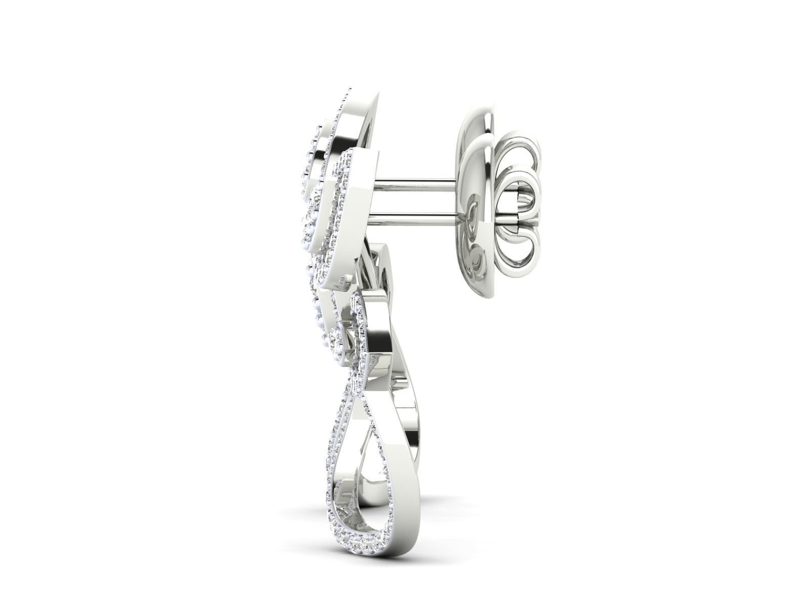 Women Pendant Earrings Ring set 3dm stl render detail 3D print model_21