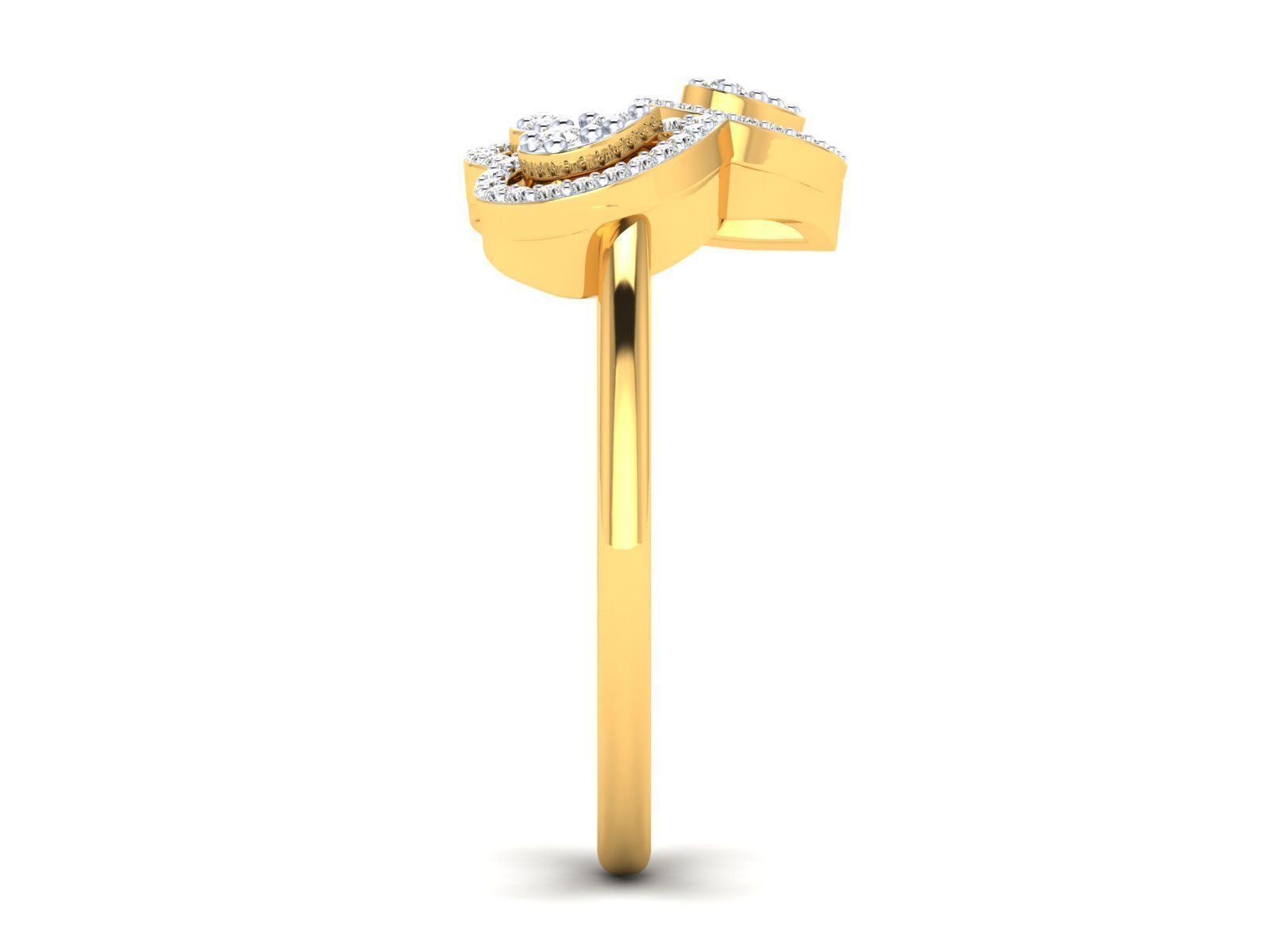 Women Pendant Earrings Ring set 3dm stl render detail 3D print model_48