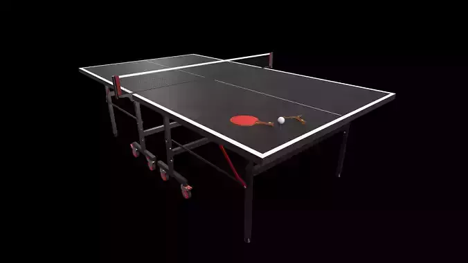 Table Tennis - Ping Pong table Low-poly 3D model