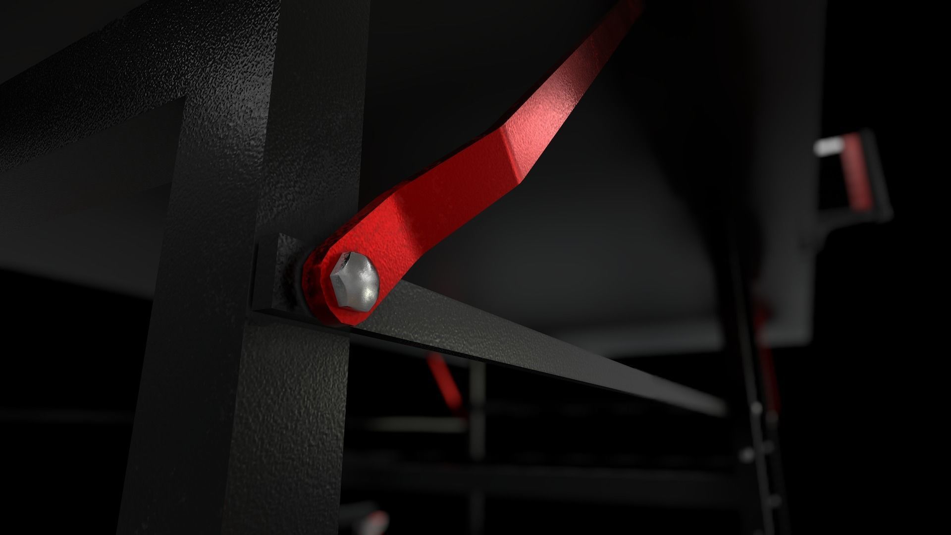 Table Tennis - Ping Pong table Low-poly 3D model_4