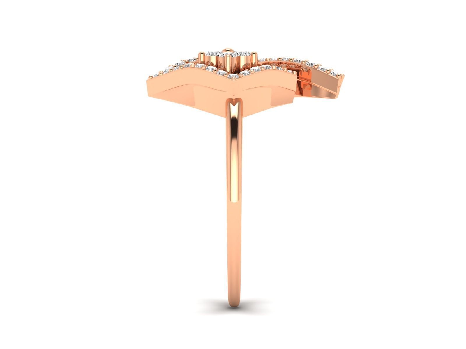 Women Pendant Earrings Ring set 3dm stl render detail 3D print model_43