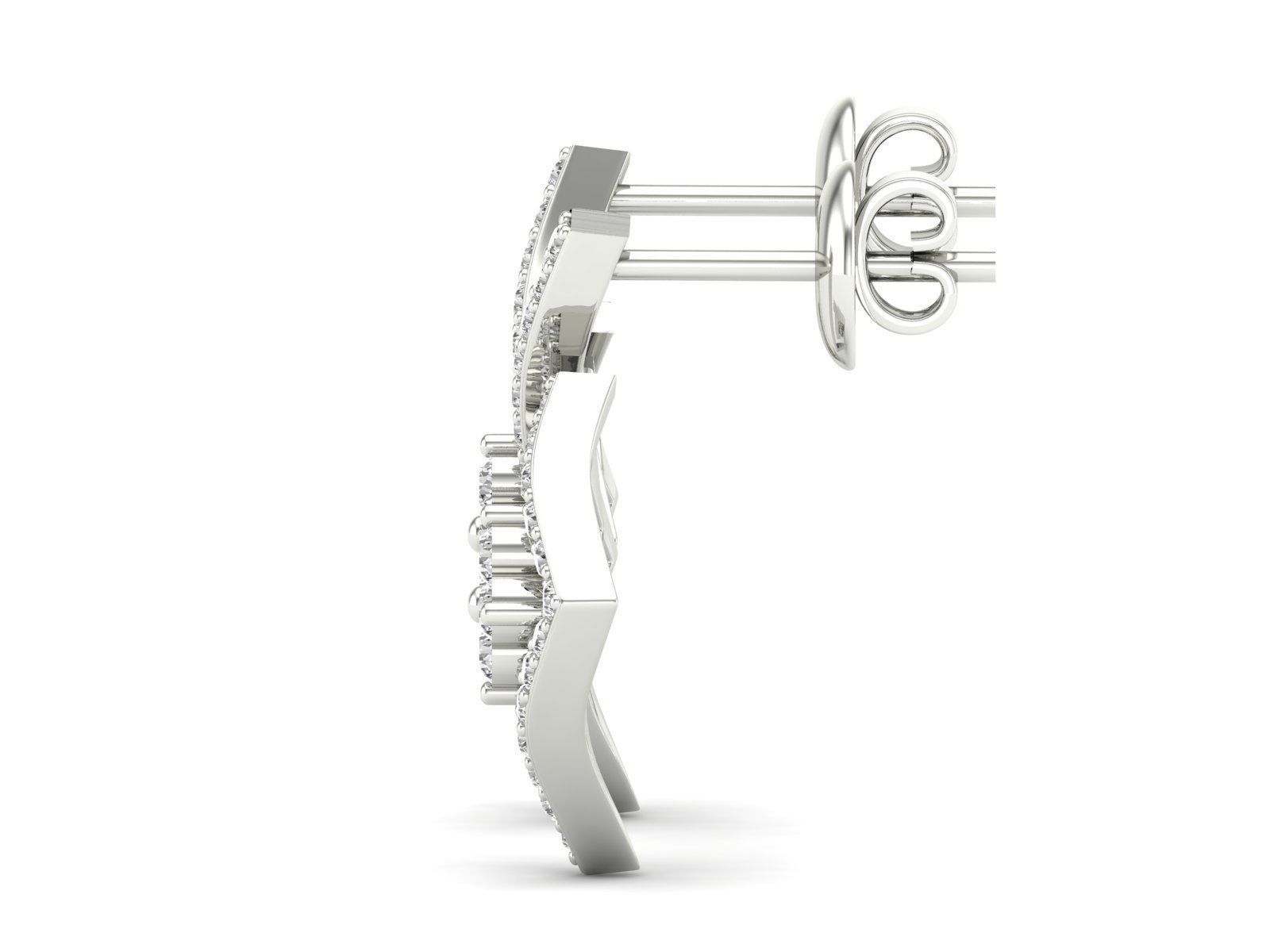 Women Pendant Earrings Ring set 3dm stl render detail 3D print model_30