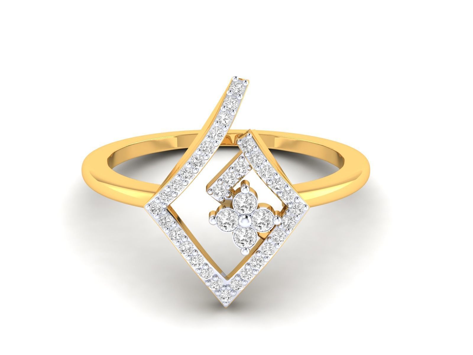 Women Pendant Earrings Ring set 3dm stl render detail 3D print model_60