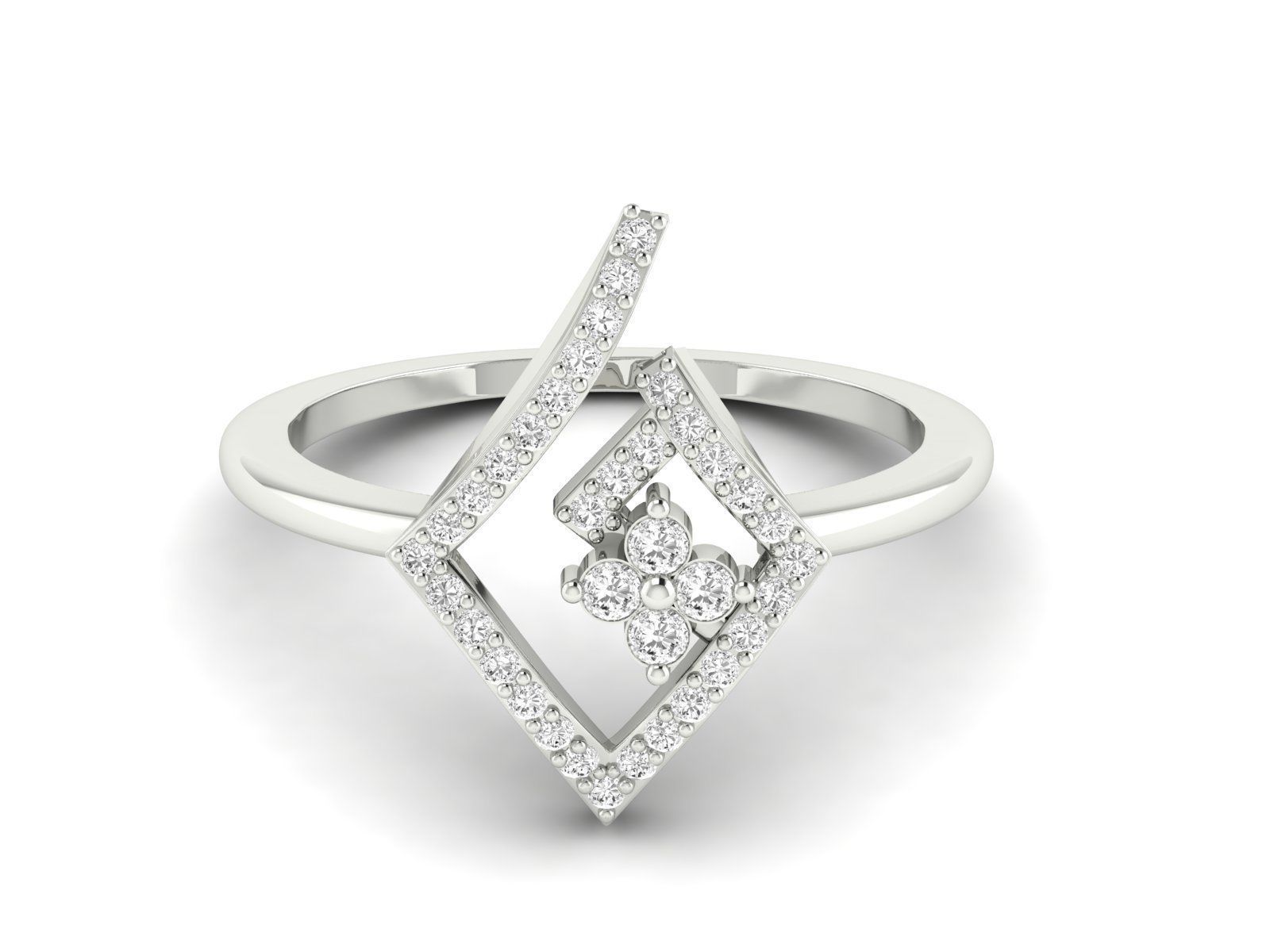 Women Pendant Earrings Ring set 3dm stl render detail 3D print model_47