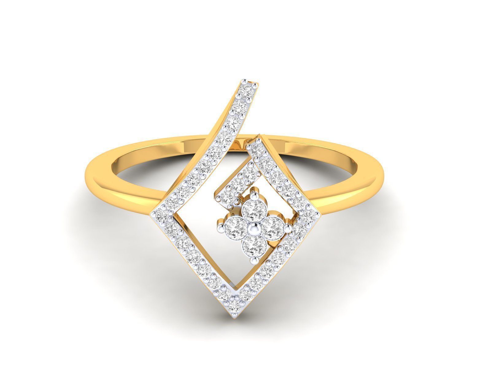 Women Pendant Earrings Ring set 3dm stl render detail 3D print model_59