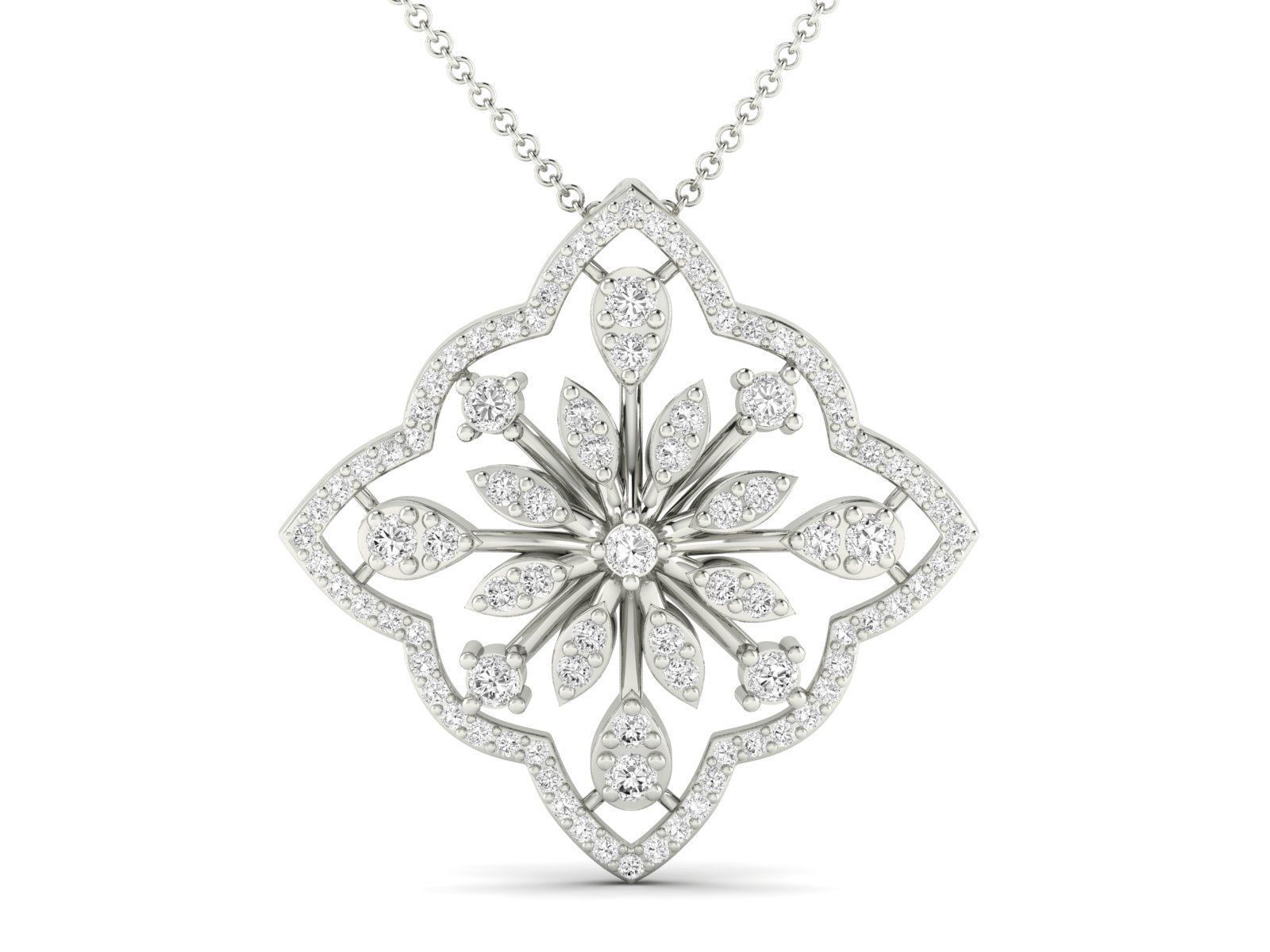 Women Pendant Earrings Ring set 3dm stl render detail 3D print model_11