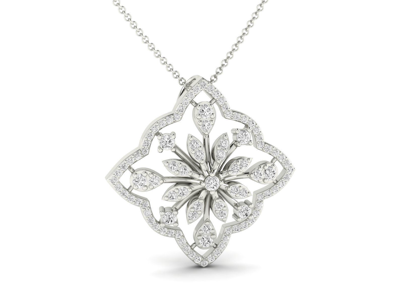 Women Pendant Earrings Ring set 3dm stl render detail 3D print model_9