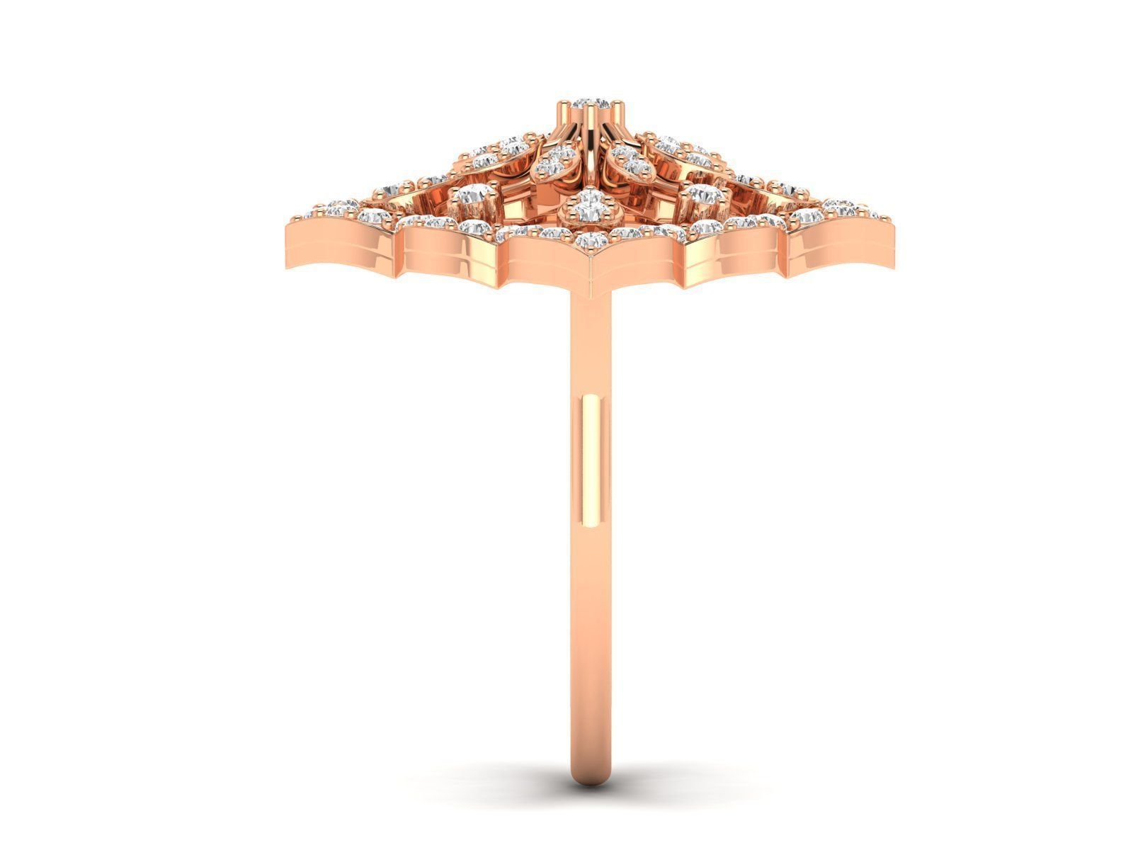 Women Pendant Earrings Ring set 3dm stl render detail 3D print model_44