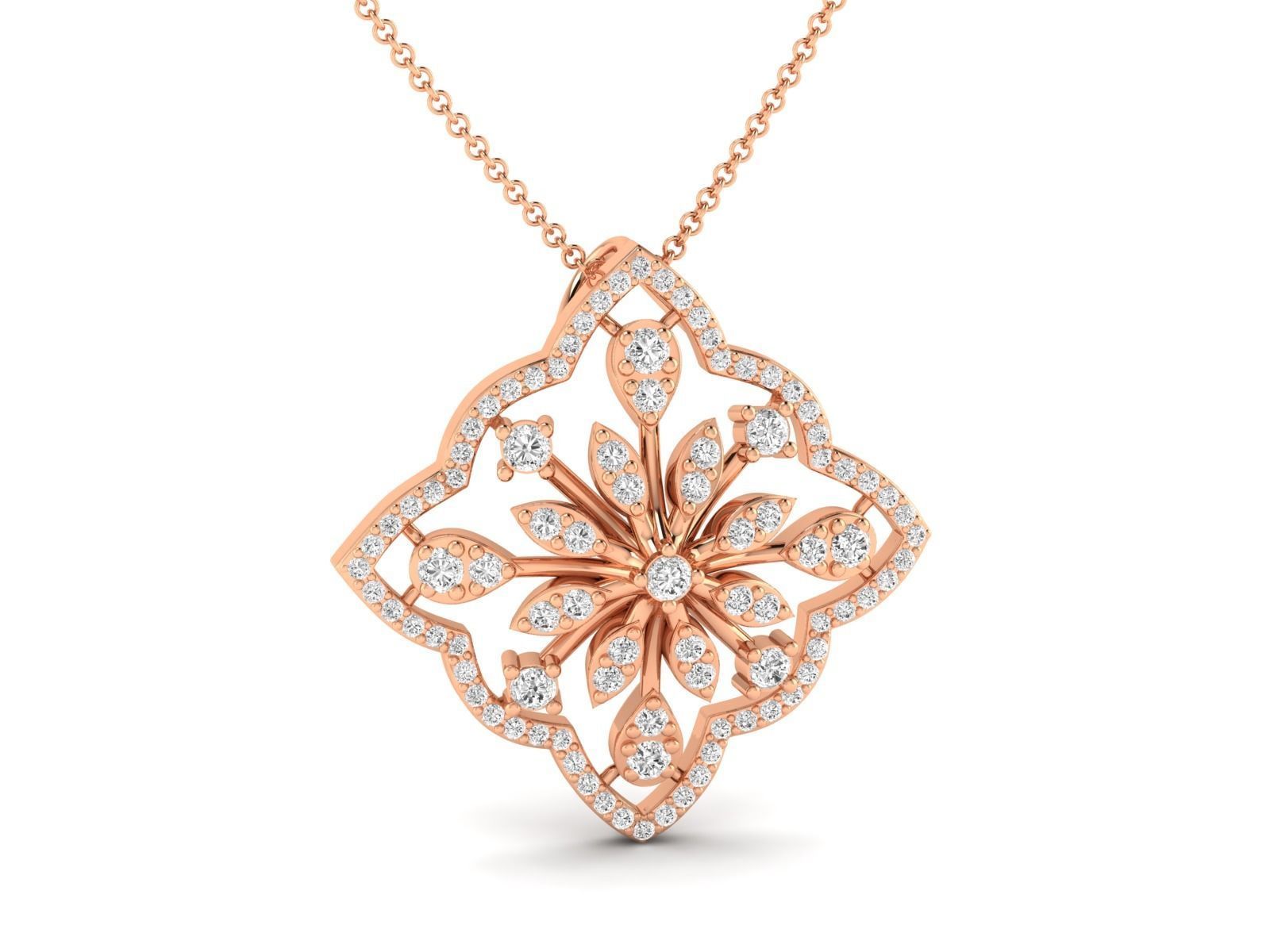 Women Pendant Earrings Ring set 3dm stl render detail 3D print model_5