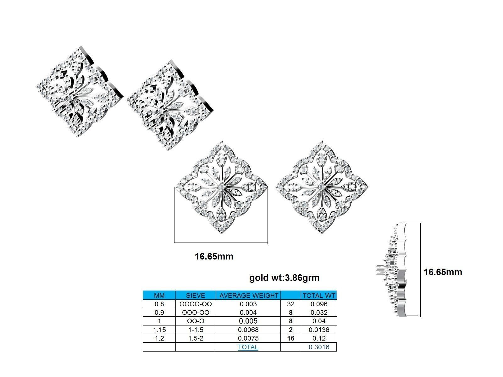 Women Pendant Earrings Ring set 3dm stl render detail 3D print model_39